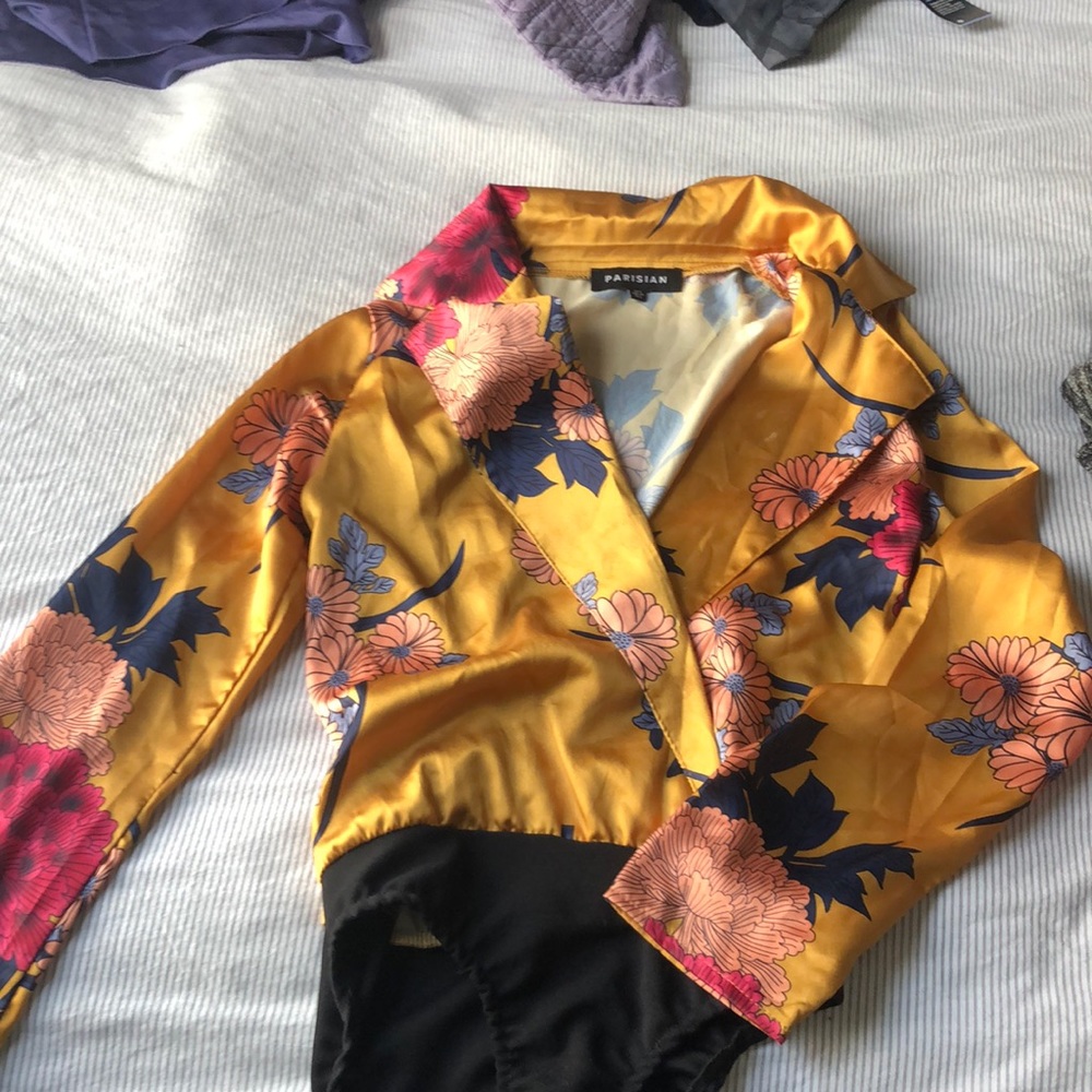 Parisian xs dress blouse bodysuit